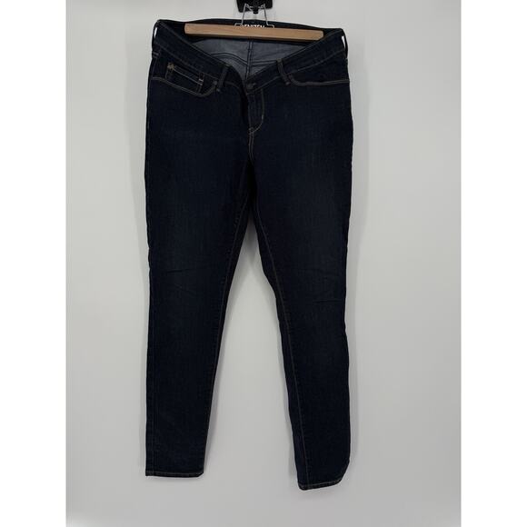 Levi's Denizen Jeans Women’s 12 Blue Modern Skinny Dark Wash Mid Rise - Picture 1 of 11